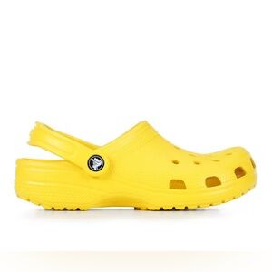 CROCS | Unisex Yellow CROCS Clogs Everyday Water Shoes, Men’s size 9 Women’s 11